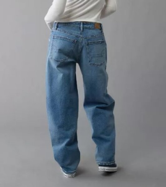 画像2: AE ローライズ　バレルジーンズ 　サイズ　16 (2)